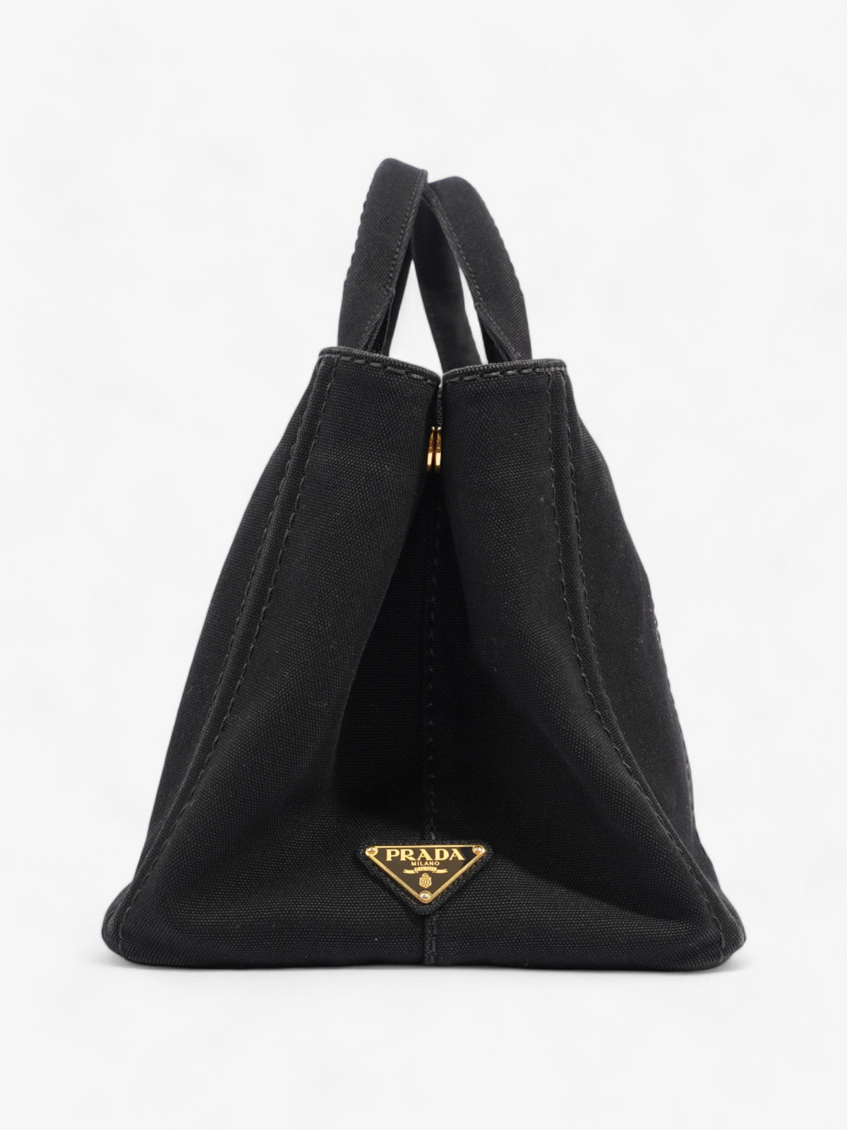 Prada Canapa Logo Black Canvas