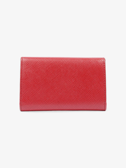 Prada Key Case Red Saffiano Leather