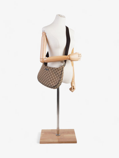 Gucci GG Canvas Shoulder Bag Beige / Brown Canvas