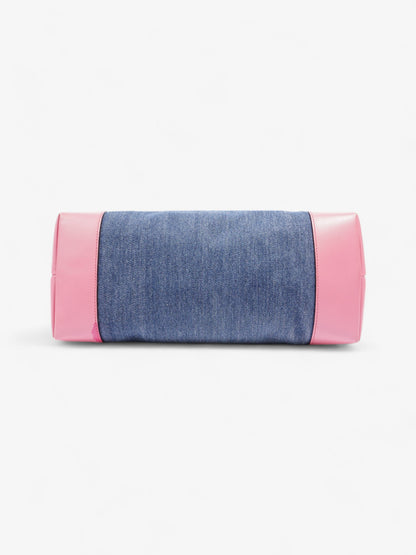 Gucci Craft Gucci Logo Tote Bag Blue / Pink Denim