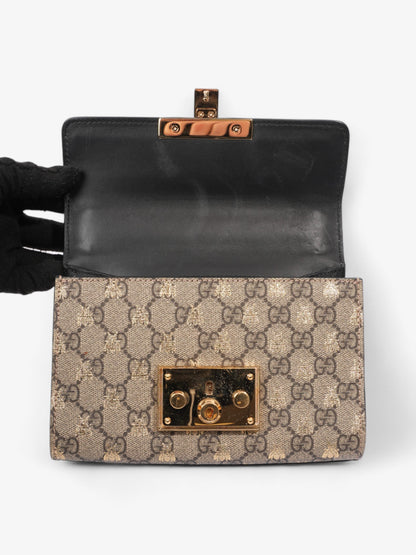 Gucci Padlock Supreme Bee Coated Canvas Small