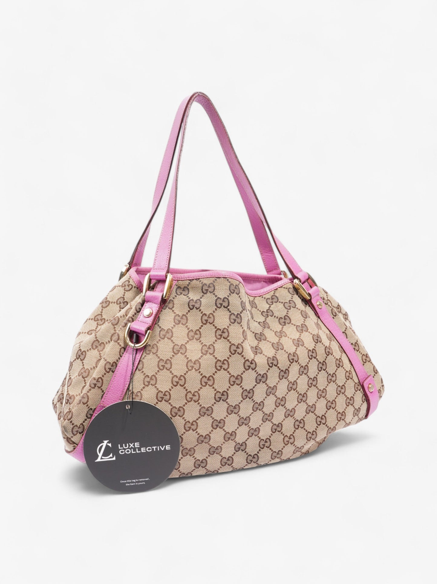 Gucci Tote Bag Supreme / Pink Canvas