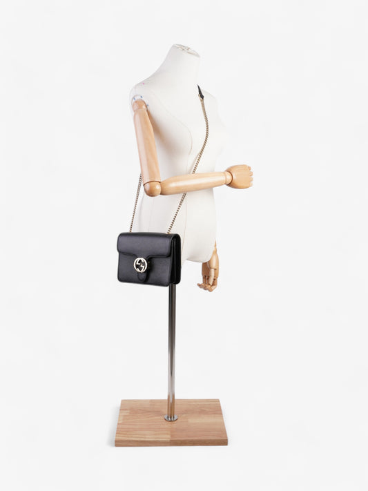 Gucci Interlocking G Bag Black Leather Small