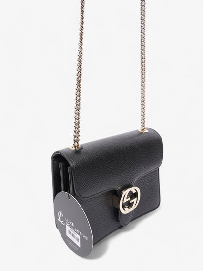 Gucci Interlocking G Bag Black Leather Small