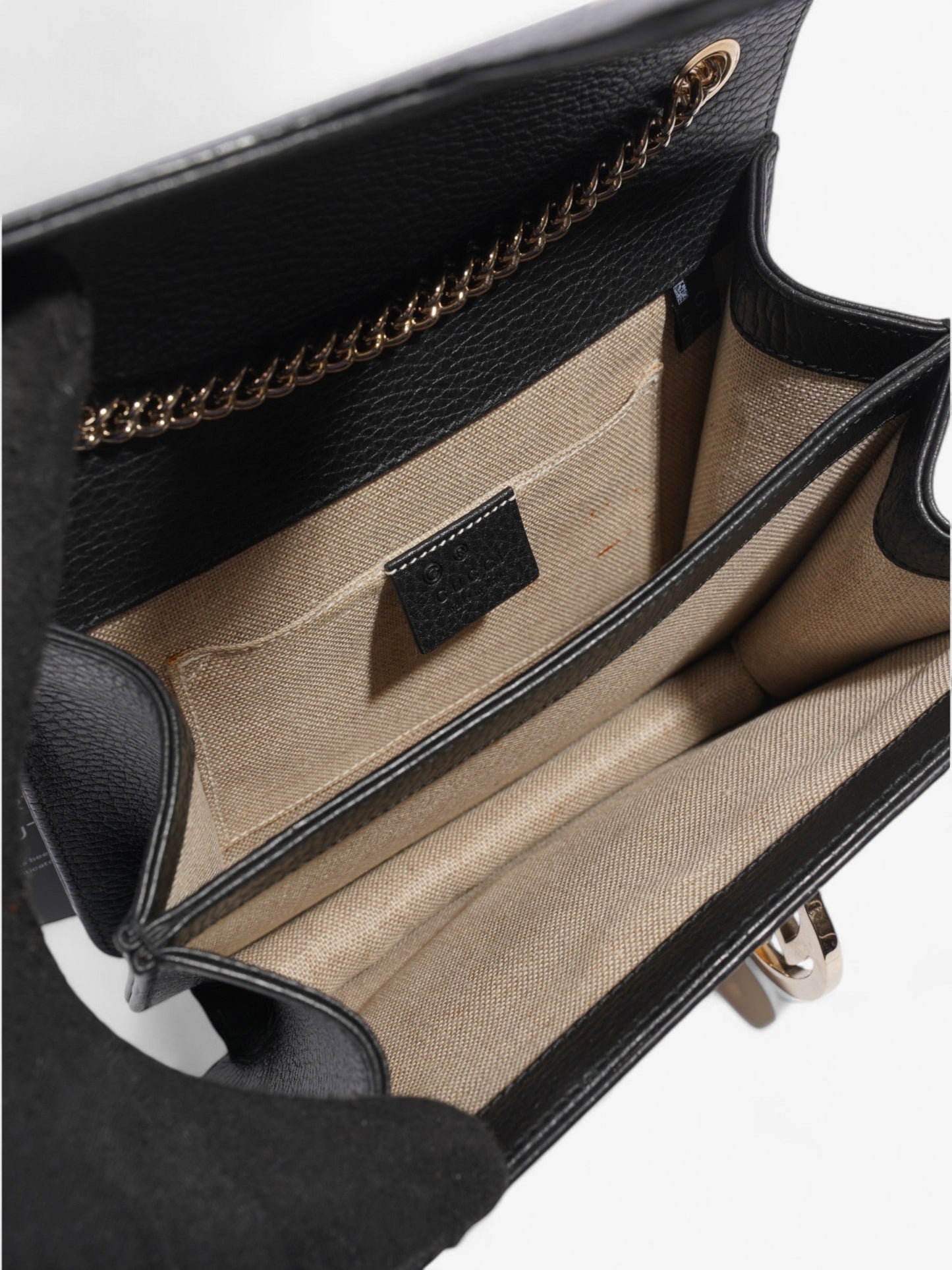 Gucci Interlocking G Bag Black Leather Small