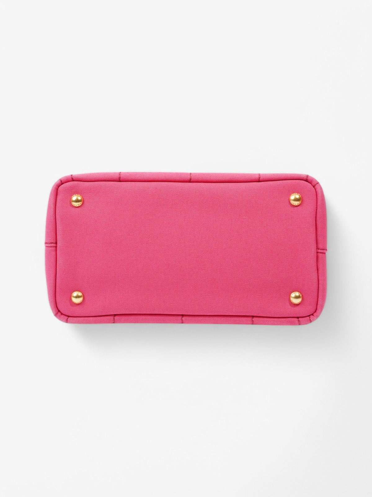 Prada Canapa 2 Way Bag Pink Canvas