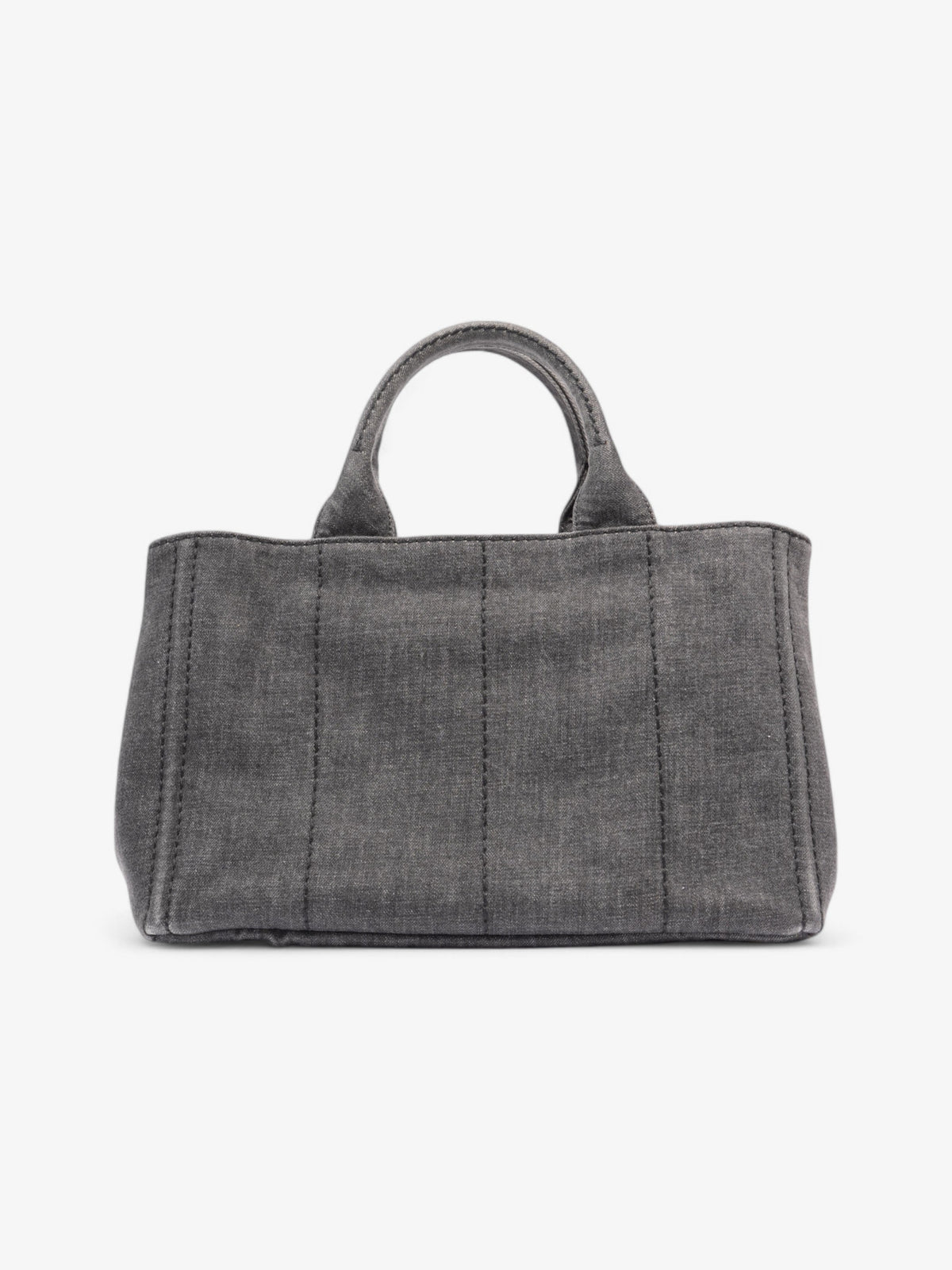 Prada Canapa 2 Way Bag Black Denim