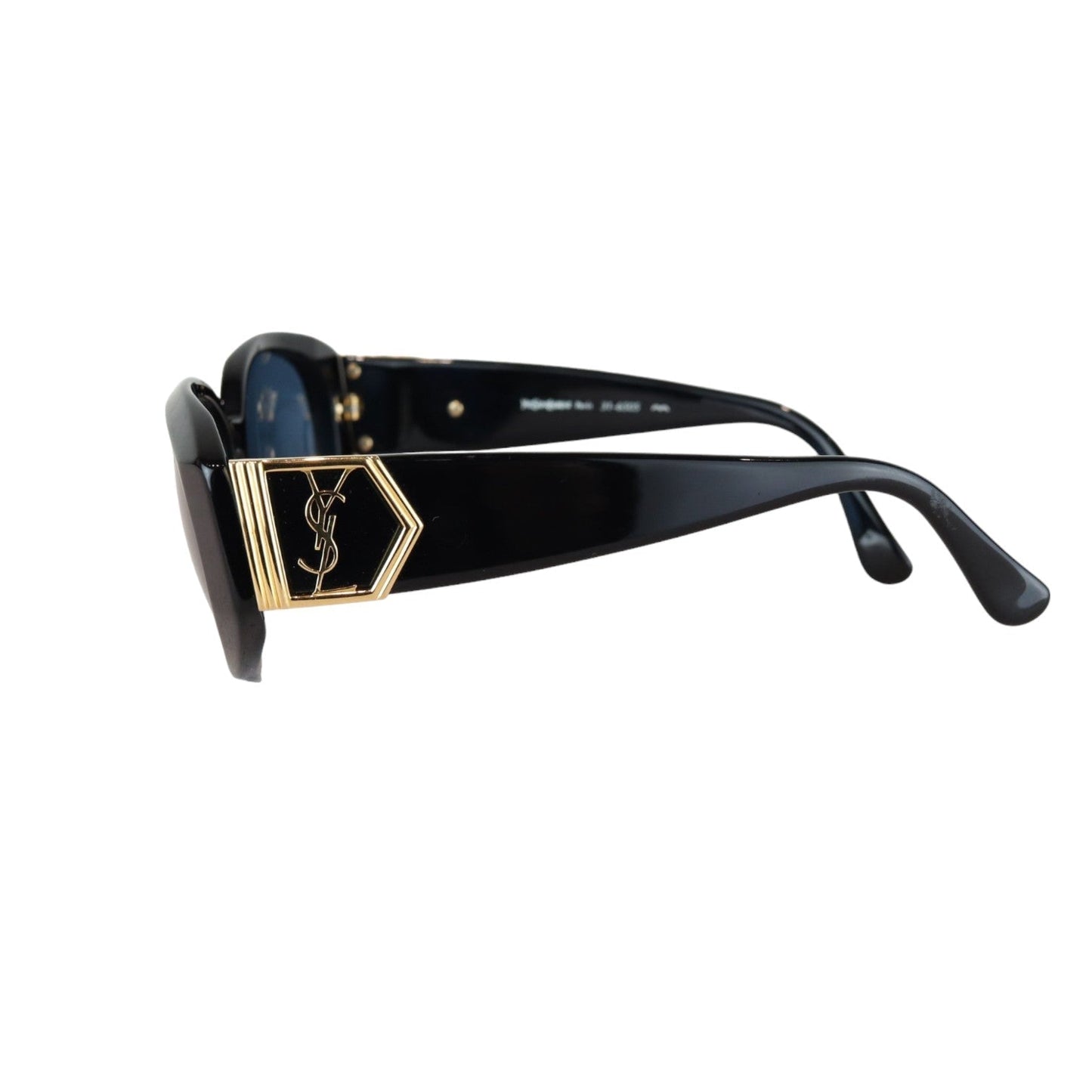 Vintage Acetate Sunglasses Black GHW