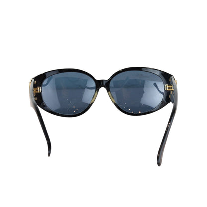 Vintage Acetate Sunglasses Black GHW