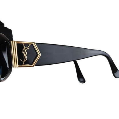 Vintage Acetate Sunglasses Black GHW