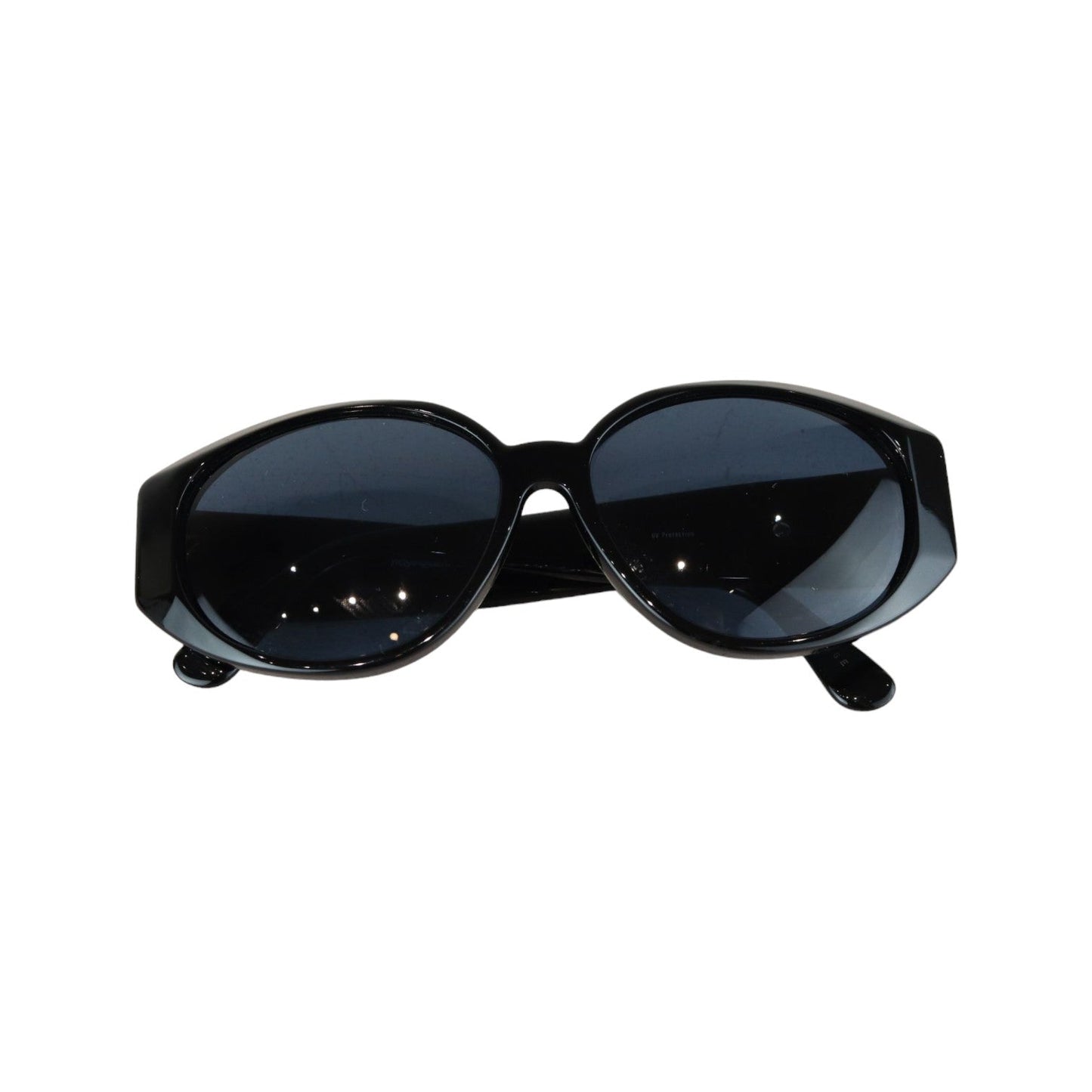 Vintage Acetate Sunglasses Black GHW