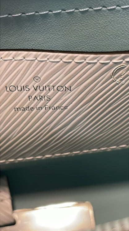 LOUIS VUITTON Twist Epi Leather Crossbody Bag White