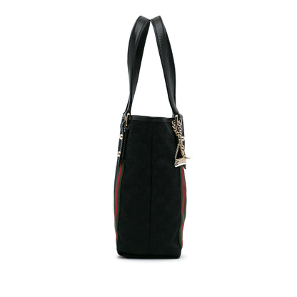 Black Gucci GG Canvas Jolicoeur Tote Bag