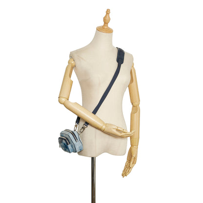 Louis Vuitton Outdoor Pouch Striped Watercolor Monogram Denim