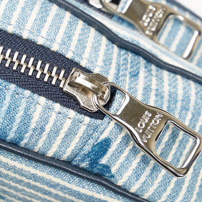 Louis Vuitton Outdoor Pouch Striped Watercolor Monogram Denim