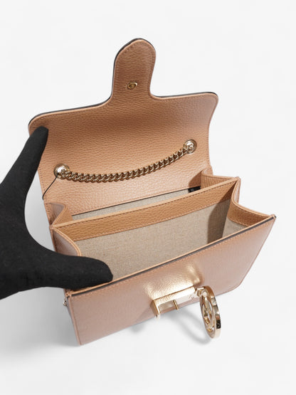 Gucci Interlocking GG Chain Beige Leather