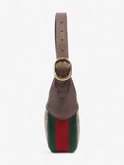 Gucci Ophidia GG Supreme / Brown / Green Canvas Mini