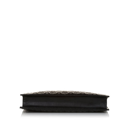 Gucci Morpheus Handbag Black Embroidered Leather