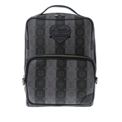 LOUIS VUITTON LV X Nigo Monogram Eclipse Stripes Heart Modular Utilitary Backpack