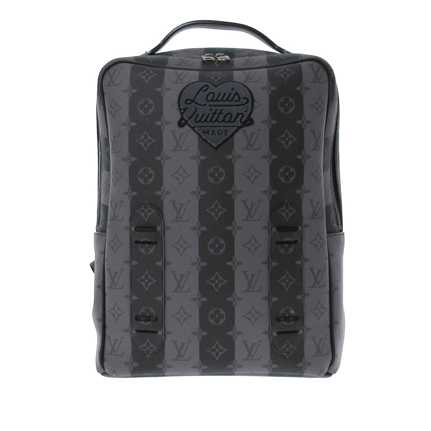 LOUIS VUITTON LV X Nigo Monogram Eclipse Stripes Heart Modular Utilitary Backpack