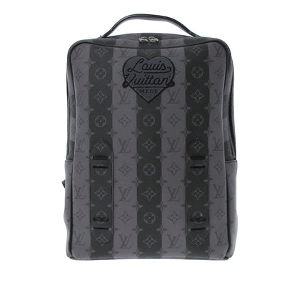 LOUIS VUITTON LV X Nigo Monogram Eclipse Stripes Heart Modular Utilitary Backpack