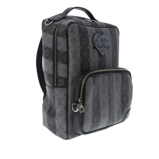 LOUIS VUITTON LV X Nigo Monogram Eclipse Stripes Heart Modular Utilitary Backpack
