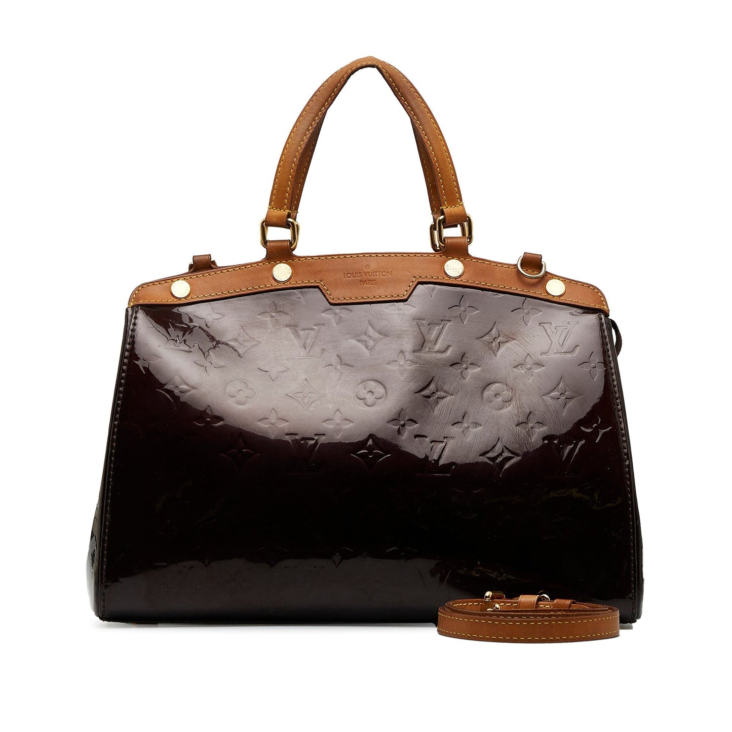 LOUIS VUITTON Monogram Vernis Brea MM Satchel