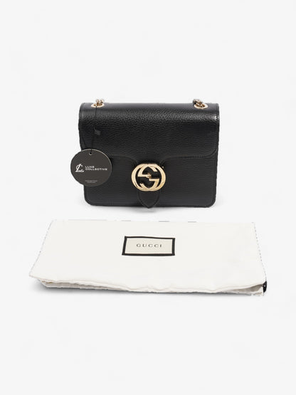 Gucci Interlocking GG  Black Leather Small