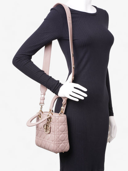 Lady Dior My ABCDior Blush Lambskin Leather Small