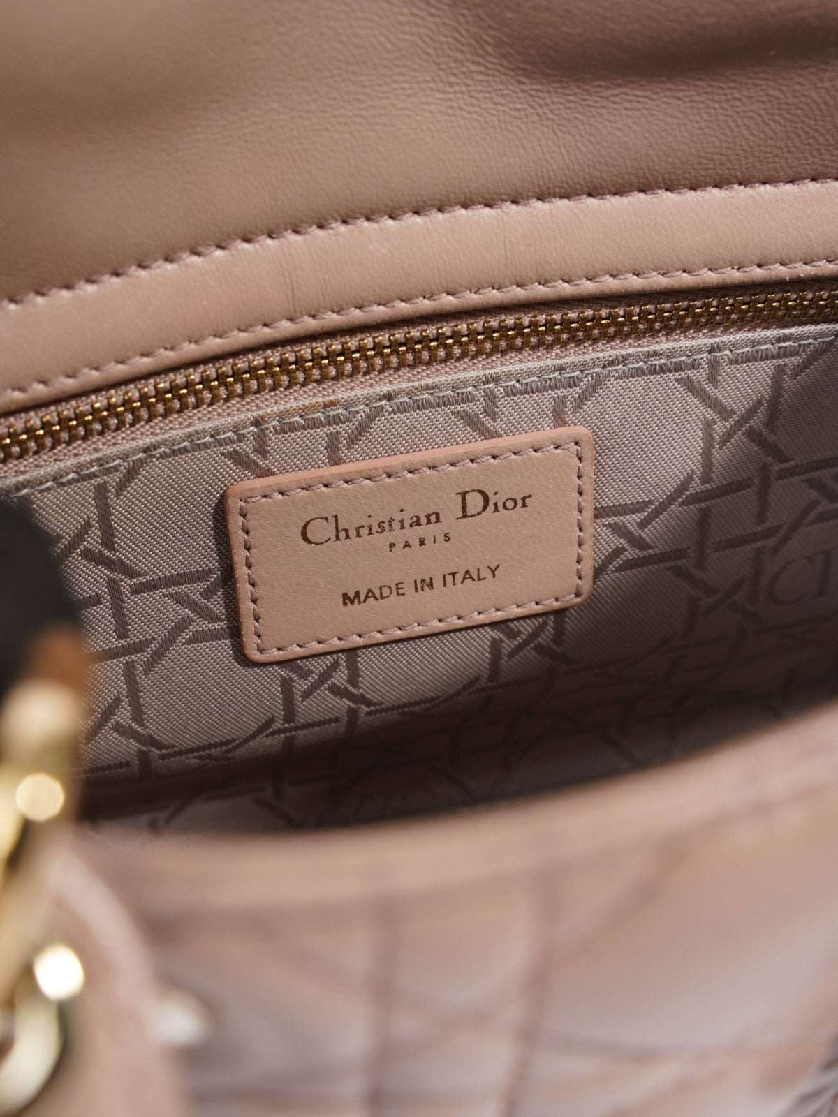 Lady Dior My ABCDior Blush Lambskin Leather Small