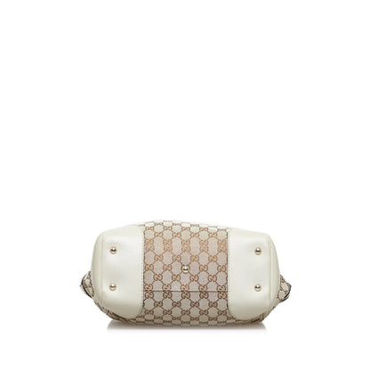 Beige Gucci GG Canvas Mayfair Tote Bag