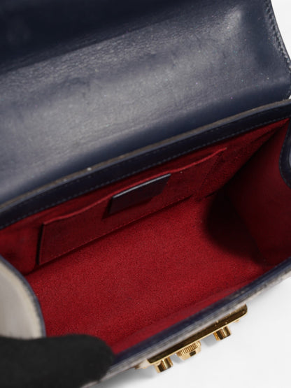 Gucci Padlock GG Supreme / Navy Blue Canvas Small