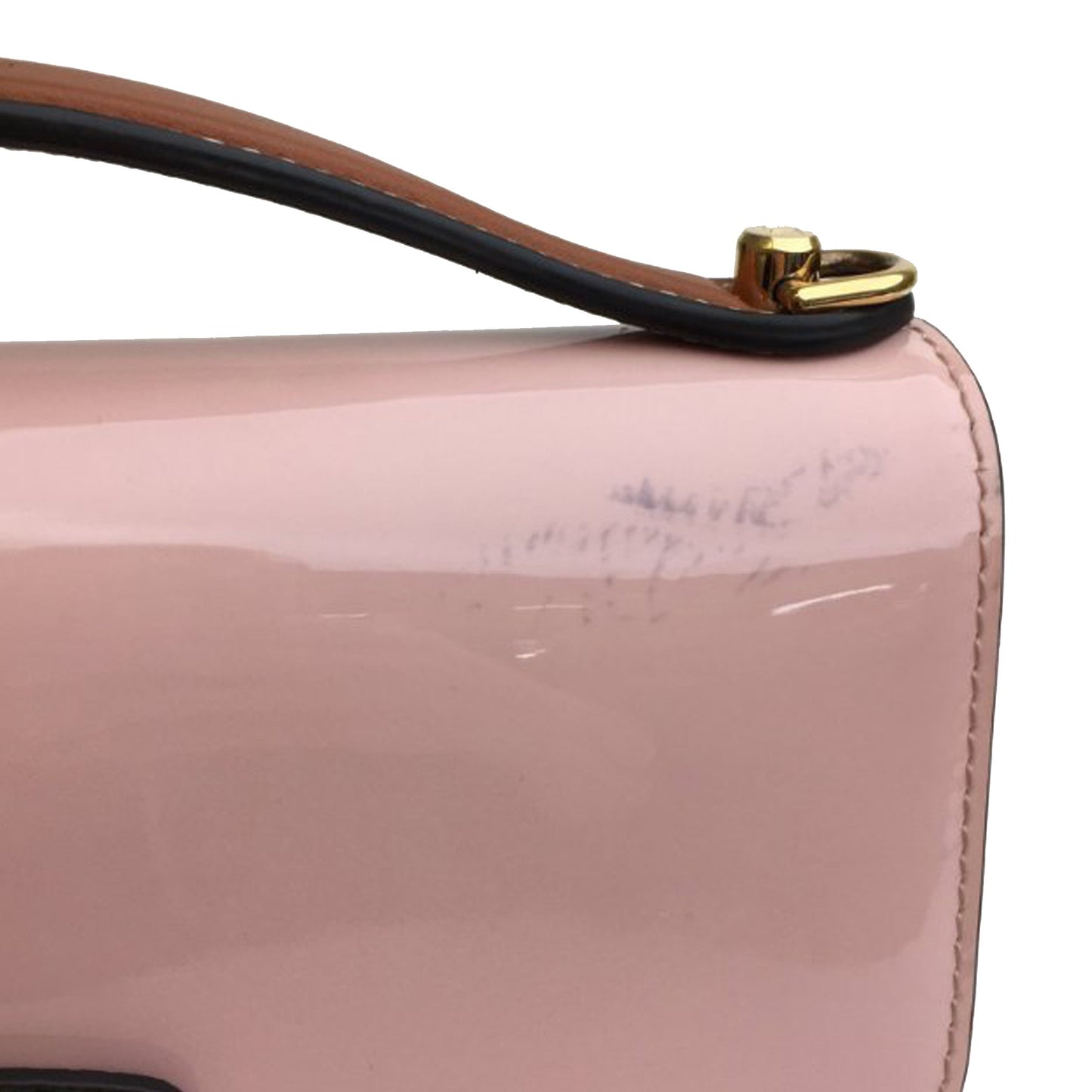 LOUIS VUITTON Vernis Miroir Cherrywood BB Satchel