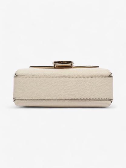 Gucci Interlocking G Dollar Bag Ivory Calfskin Leather Small