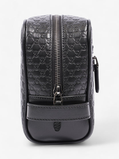 Gucci GG Wash Bag GG Supreme / Black Leather