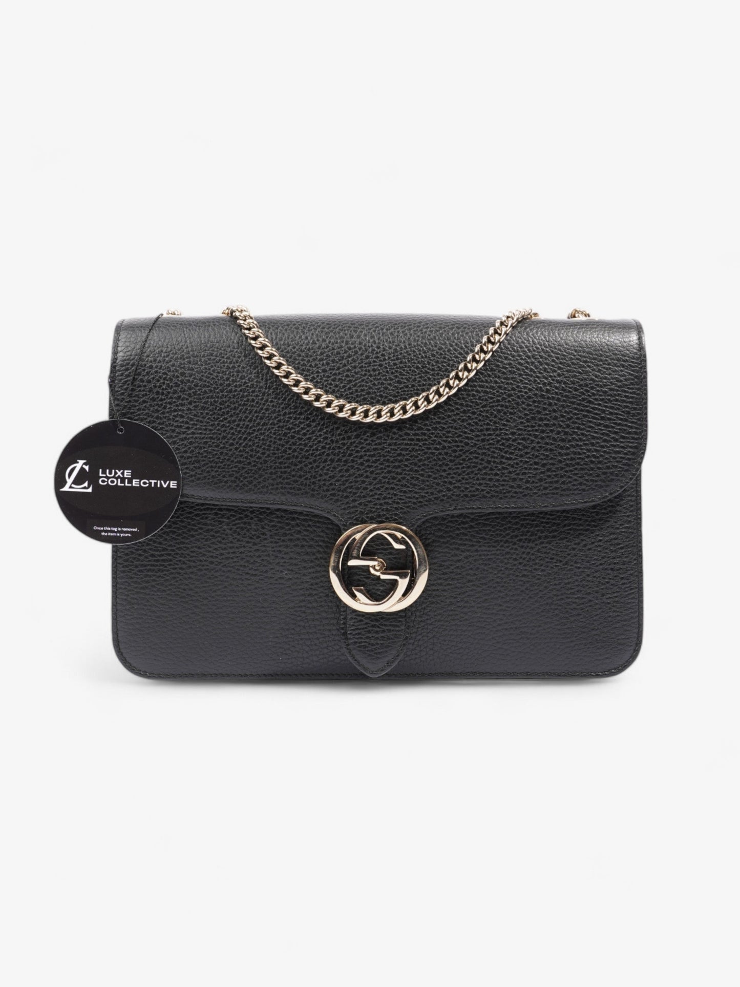 Gucci Interlocking G Bag Black Leather
