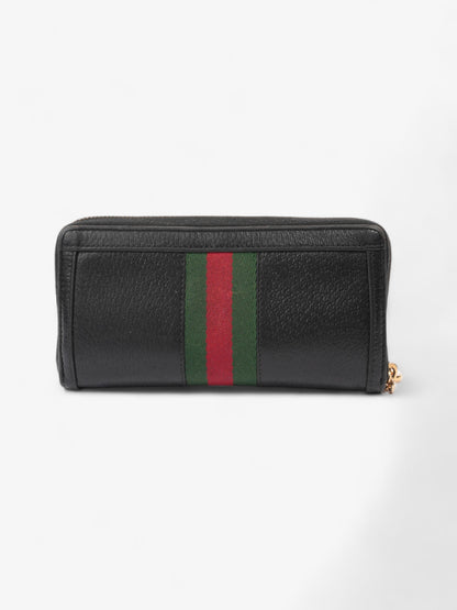 Gucci Continental Wallet Black / Red / Green Leather
