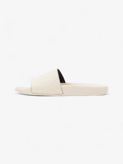 Gucci Microguccissima Slide Ivory Rubber EU 37 UK 4