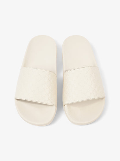 Gucci Microguccissima Slide Ivory Rubber EU 37 UK 4