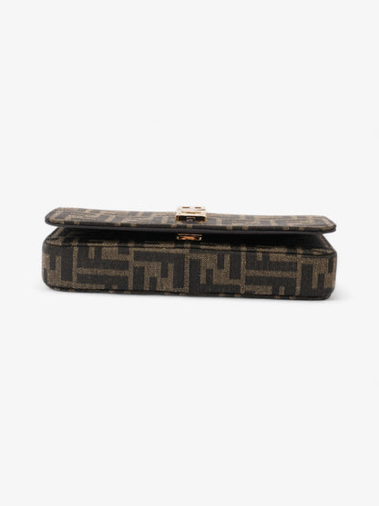 Fendi Fendigraphy Wallet on Chain Tobacco / Brown Fabric