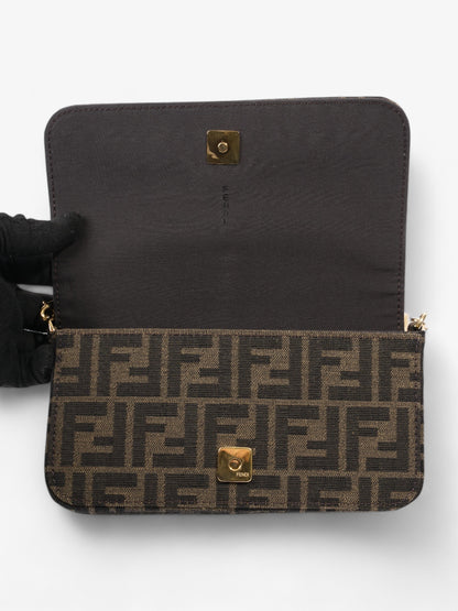 Fendi Fendigraphy Wallet on Chain Tobacco / Brown Fabric