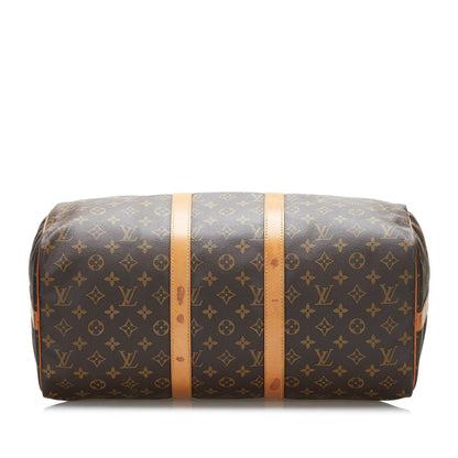 LOUIS VUITTON Monogram Keepall Bandouliere 45 Brown