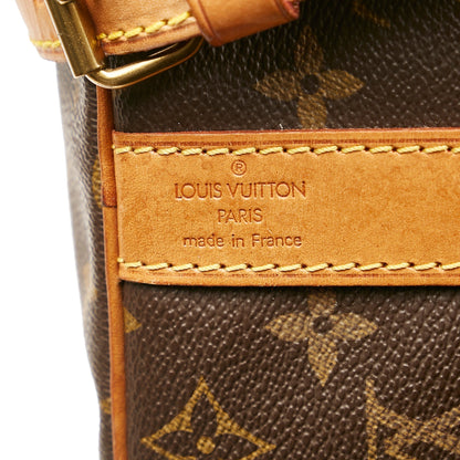 LOUIS VUITTON Monogram Keepall Bandouliere 45 Brown