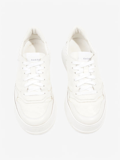 Gucci GG Embossed Chunky Sneakers White  Leather EU 41 UK 7