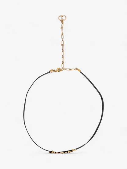 Christian Dior J'Adior Choker Black / Gold Cotton