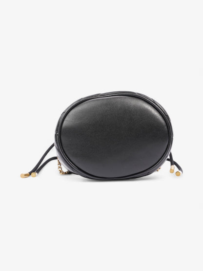 Gucci GG Marmont Bucket Bag Black Matelasse Leather