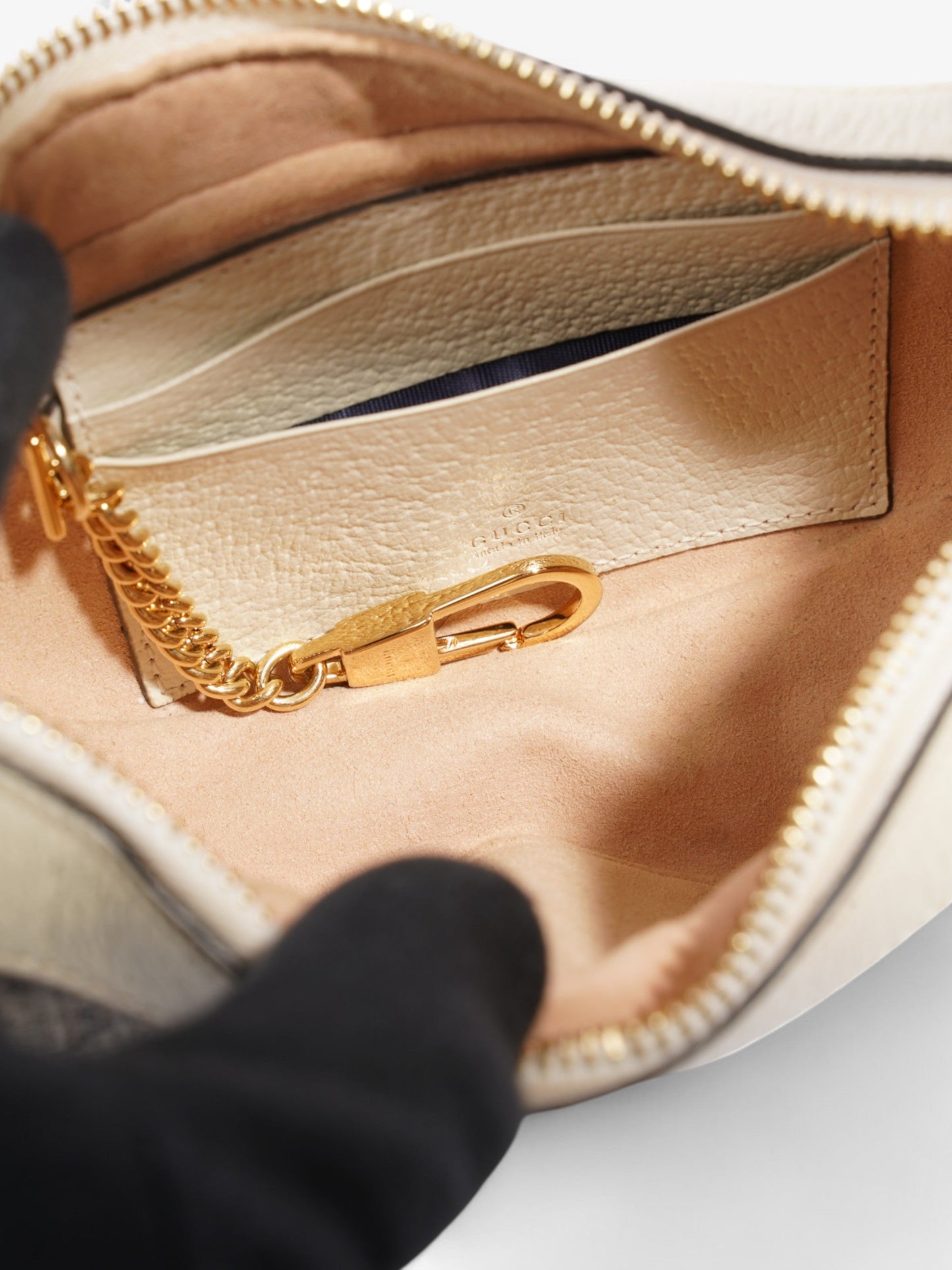 Gucci Ophidia GG Mini Bag Supreme / White Coated Canvas