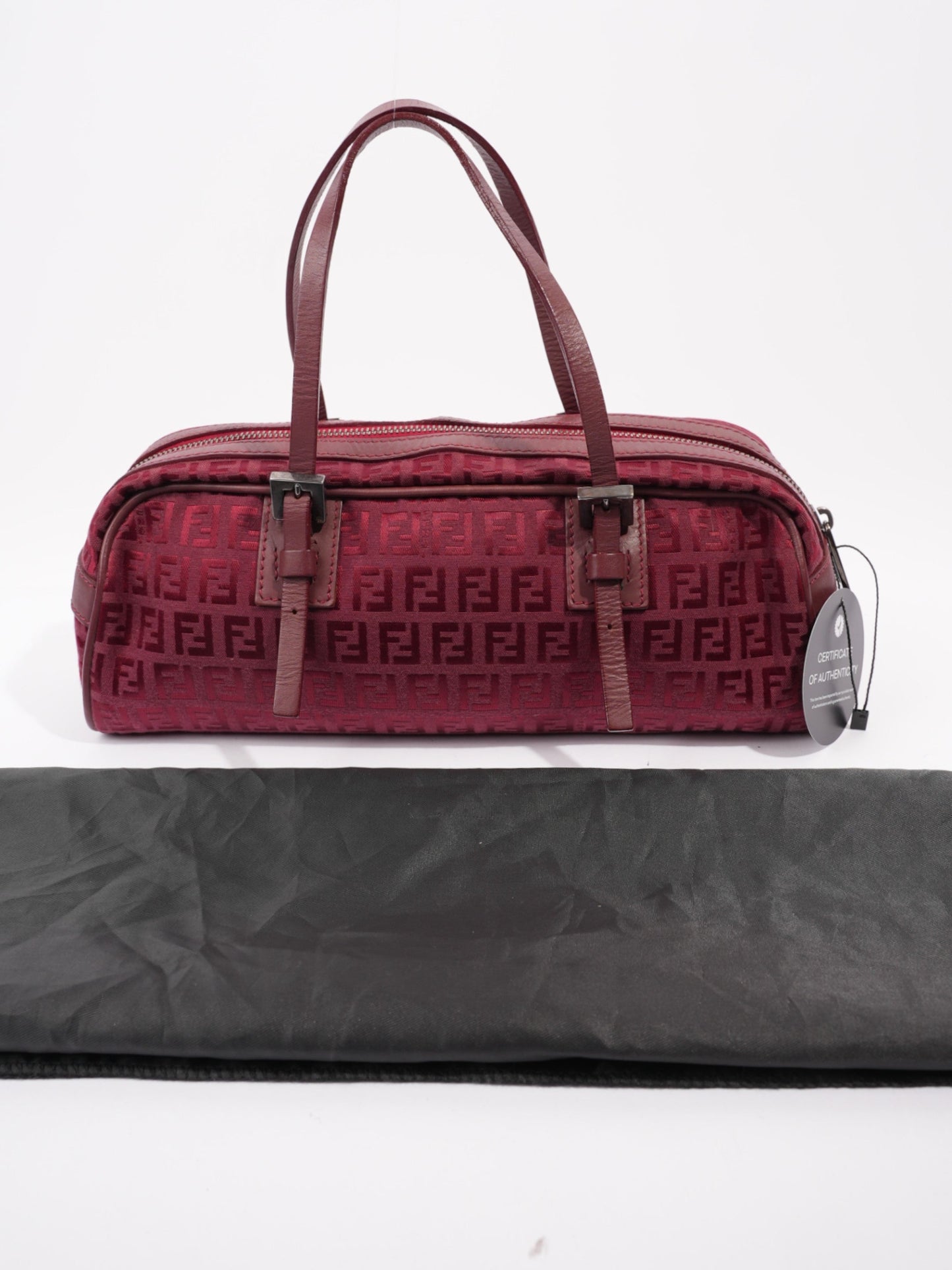 Fendi Vintage Zucchino Red Canvas