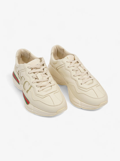 Gucci Rhyton Ivory / Red / Green Leather EU 38.5 UK 5.5