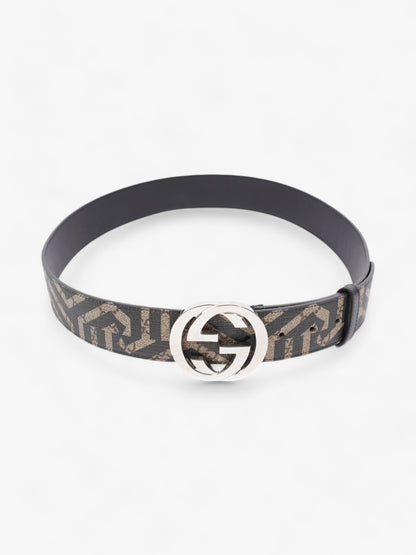 Gucci Interlocking G Wide Belt GG Supreme / Black Canvas 100cm / 40"